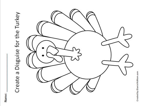 Let's Make a Unicorn STEAM Turkey Disguise Project - Turkey Template Disguise The Turkey Template, Disguise A Turkey Printable, Disguise A Turkey Template Free, Turkey In Disguise Template, Tom The Turkey Disguise Template, Disguise A Turkey Project Printable, Disguise A Turkey Template, Turkey Worksheets, Turkey Template