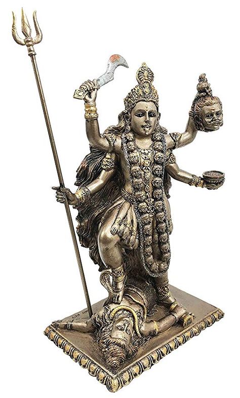 Goddess Of Time, Kali Statue, Art Deco Statue, Indian Goddess Kali, Mural Art Design, Hindu Rituals, Baby Ganesha, Hindu Statues, Vintage Sculpture