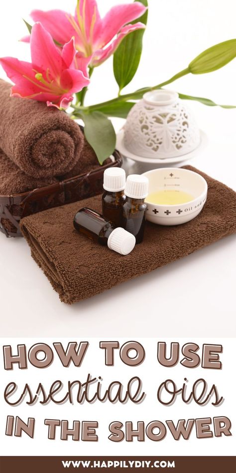 towels with essential oils Shower Aromatherapy, Diy Aromatherapy, Shower Oil, The Shower, Long Day, Calm Down, Diy Creative, Being Used, Aromatherapy