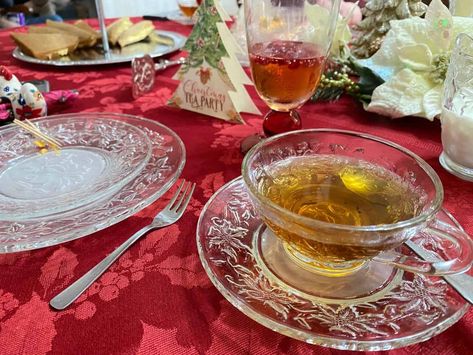 Out of all the tea parties I've planned, my favorite is Hosting a Christmas Tea Party.rnrn#hostingachristmasteaparty #christmasteaparty #hostingteaparty #christmastea #holidaytea #countryatheartrecipes Christmas Tea Party Ideas, Tea Tablescapes, Tea Party Foods, Tea Party Themes, Tea Party Tea, Christmas Tea Party, Christmas Nutcrackers, Tea Station, Tea Time Food