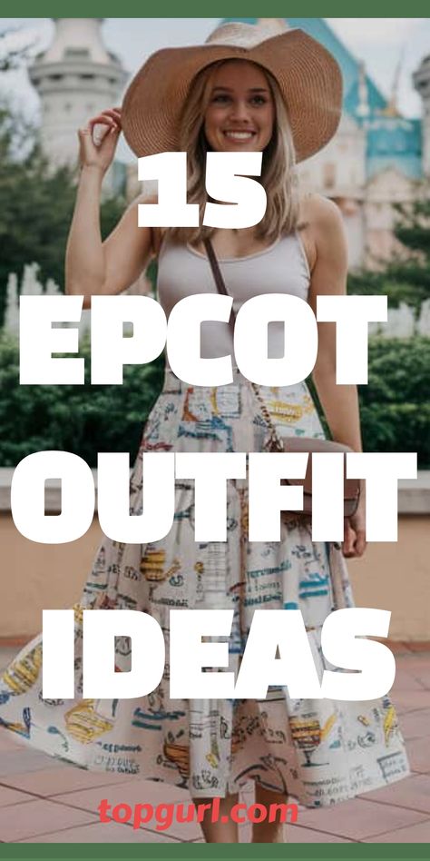 15 Epcot Outfit Ideas That’ll Make Your Disney Day Magical Disney Core Outfit, Disney Capsule Wardrobe Summer, Epcot Inspired Outfits, Boho Disney Outfit, What To Wear To Epcot, Epcot Outfits Women, Epcot Disney Outfit, Epcot Outfit Ideas Women, Disney Outfits Women Spring