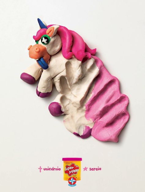 Unicorn art Toy Advertisement Design, Toys Advertising Design, Toy Advertisement, Robot Dragon, Office Graphics, Clever Advertising, Toy Playset, Brand Advertising, 광고 디자인