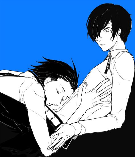 Makoto And Ryoji, Ryoji X Kotone, Makoto Yuki X Ryoji, Ryoji Mochizuki Fanart, Persona 3 Ryoji X Minato, Ryoji X Minato, Makoto X Ryoji, Ryoji Mochizuki, Makoto Yuki