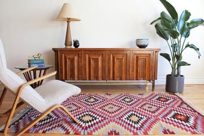 One-of-a-Kind Kilim Rugs for Every Budget — Apartment Therapy Marketplace | Apartment Therapy Kilim Rugs Living Room, Kilim Rug Living Room, Industrial Style Decor, Rugs Living Room, Braided Area Rugs, Budget Apartment, Affordable Rugs, Ethnic Decor, Apartment Budget