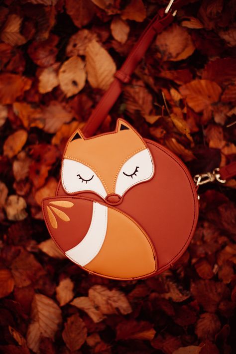 Little Fox in the Autumn Woods - A Clothes Horse Aclotheshorse Instagram, Fox Purse, A Clothes Horse, Fox Clothing, Autumn Woods, Fox Bag, Novelty Purses, Ugg Tasman Slippers, Fox Decor