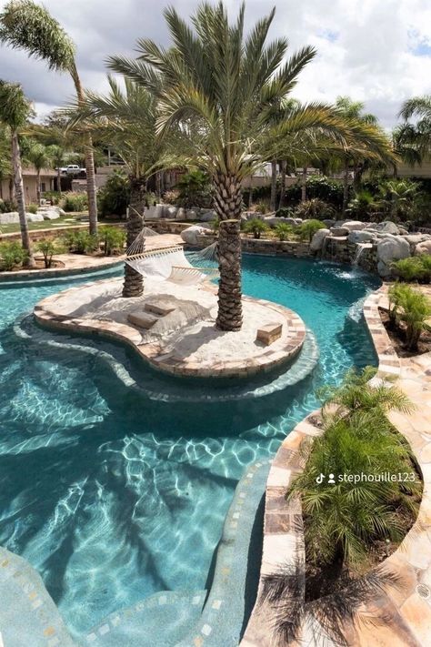 Big Garden With Pool, Lagoon Pool Backyard, Rich House, Big Pool, Roblox House, Pool House Designs, Lagoon Pool, Pinterest Life, Diy Swimming Pool