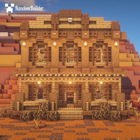 My first Western Style build! A Saloon!🤠Rate it out of 100! Follow @randombuilderinmc for more #Minecraft Content! ———————————————————— ❗️Built by me ❗️Texture pack default ❗️Shaders BSL v7 ———————————————————— #minecraftbuilds #minecraftcreative #minecraftideas #minecraftiscool #minecrafter #minecraftpc #minecraftonly #minecraftuniverse #minecraftart #minecraftdesign #minecraftedit #minecraftwestern #minecraftcowboy #minecraftcart Modern Minecraft Houses, Minecraft Houses Survival, Minecraft World, Minecraft Houses Blueprints, Minecraft House Plans, Easy Minecraft Houses, Minecraft House Tutorials, Minecraft Medieval, Cool Minecraft Houses