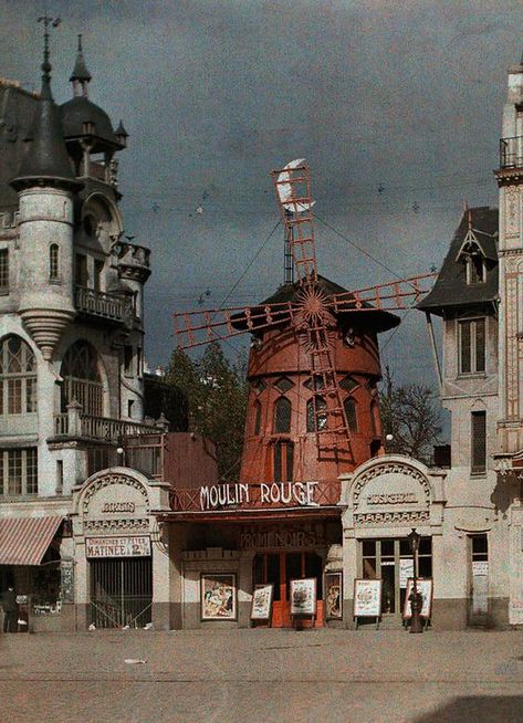 Moulin Rouge Paris, Paris 1900, Montmartre Paris, Fotografi Vintage, Old Paris, Paris Vintage, 100 Years Ago, Paris Photo, Old Photographs