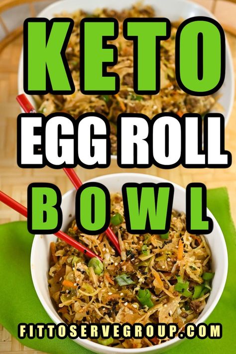 Keto Hamburger Recipes, Deconstructed Egg Roll, Sugar Free Dinner, Keto Soups And Stews, Keto Asian Recipes, Keto Egg Roll, Egg Roll Bowl, Keto Hamburger, Keto Chinese