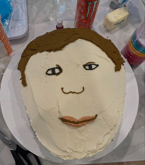 Michael Cera Cake, Goofy Cake, Ugly Cakes, Michael Cera, Scott Pilgrim, Cute Cakes, Having A Crush, Eat Cake, Sweet Recipes