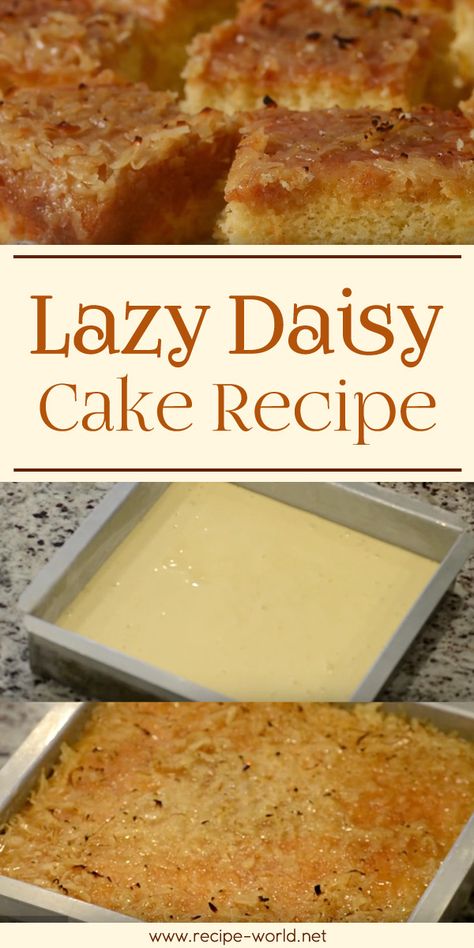 Lazy Daisy Cake, Easy Dinner Desserts, Lazy Cake, Daisy Cake, Paleo Cookbook, Daisy Cakes, Oatmeal Cake, Diy Desserts, Recipe Board