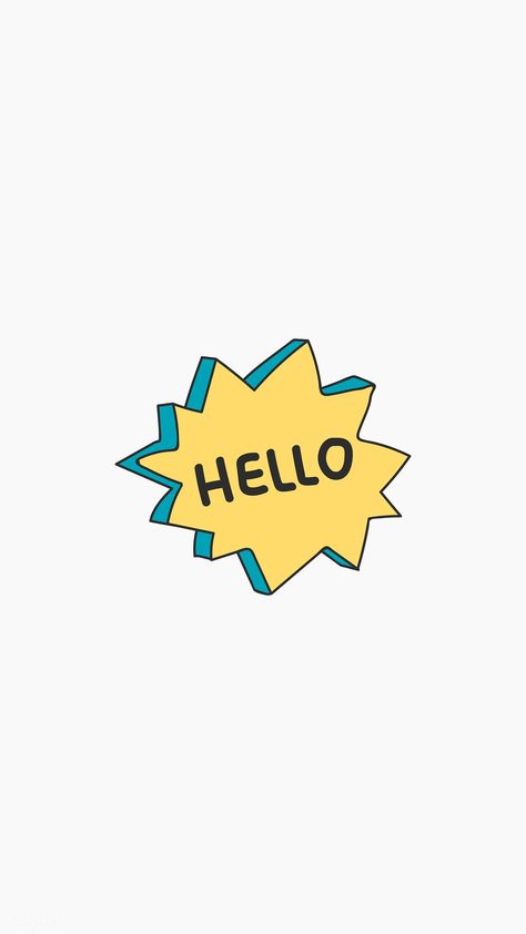 Hello Logo, Hello Graphic, Hello Illustration, Bubble Doodle, Bubble Icon, Hello Greeting, Iphone Wallpaper Vsco, Doodle Vector, Easy Backdrops