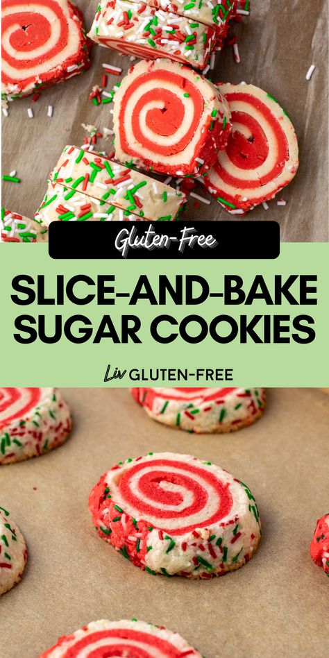 Slice And Bake Sugar Cookies, Pillsbury Holiday Cookies, Gluten Free Christmas Treats, Dairy Free Christmas Cookies, Easy Sugar Cookie Dough, Gluten Free Christmas Desserts, Slice And Bake Cookies, Gluten Free Shortbread Cookies, Gluten Free Holiday Cookies