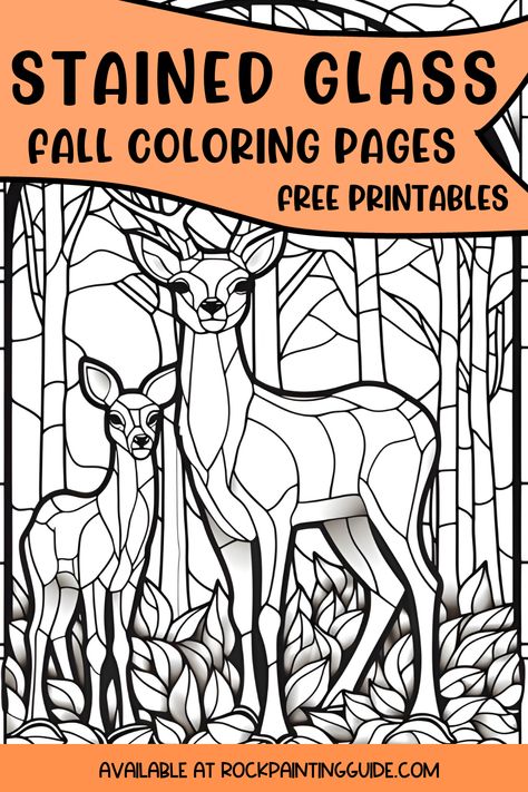 Inside: Get ready to immerse yourself in the world of fall coloring pages for adults in a stained glass style. We have 15 free autumn coloring pages for you to download and color. We have harvest scenes, autumn trees, woodland animals, pumpkin scenes and more! Get ready to discover stunning stained glass designs, unleash your artistic side, and immerse yourself in the wonders of the fall season! Mosaic Coloring Pages Free Printable, Free Stainglass Patterns, Stained Glass Coloring Pages Printables, Fall Stained Glass Patterns Free, Autumn Stained Glass Patterns, Winter Stained Glass Patterns, Secret Garden Coloring Pages, Free Fall Coloring Pages Printables, Free Stained Glass Patterns Printables