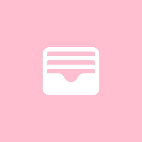 Pink Wallet Icon, Aesthetic Icons For Apps Pink Phone, Light Pink Wallet, Wallet Icon, Ipad Customization, Pastel Pink Icons:), Icons Pink, Logo Application, Application Iphone