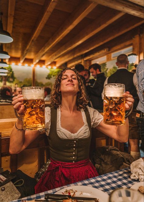 Bavarian Home, Munich Germany Oktoberfest, Octoberfest Girls, Munich Germany Travel, Bavarian Outfit, Octoberfest Beer, German Beer Festival, Beer Maid, Oktoberfest Munich