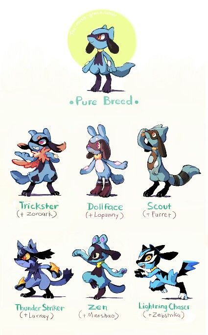 Pokemon variations Female Lucario, Types Of Pokemon, Pokemon Princess, Pokemon Subspecies, Pokémon Fusions, Pokemon Variations, Pokemon Original, Lucario Pokemon, Pokemon Fusion Art