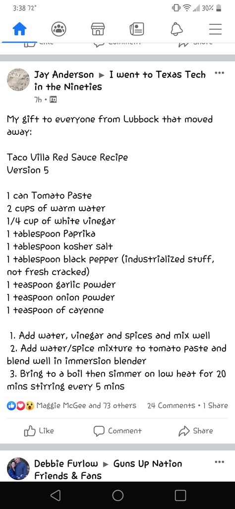 Taco Villa Recipes, Taco Villa Red Sauce Recipe, Sweet Sauce Recipes, Red Sauce Recipe, Homemade Sauce Recipes, How To Make Taco, Hot Sauce Recipes, Homemade Condiments, Mexico Food