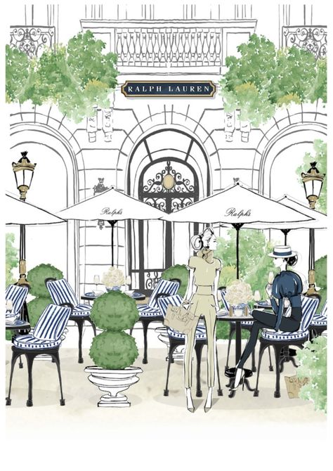 Minimalist Workspace, Megan Hess Illustration, St Germain Paris, Megan Hess, City Sketch, Graphisches Design, Paris Inspired, Fashion Background, Moda Paris