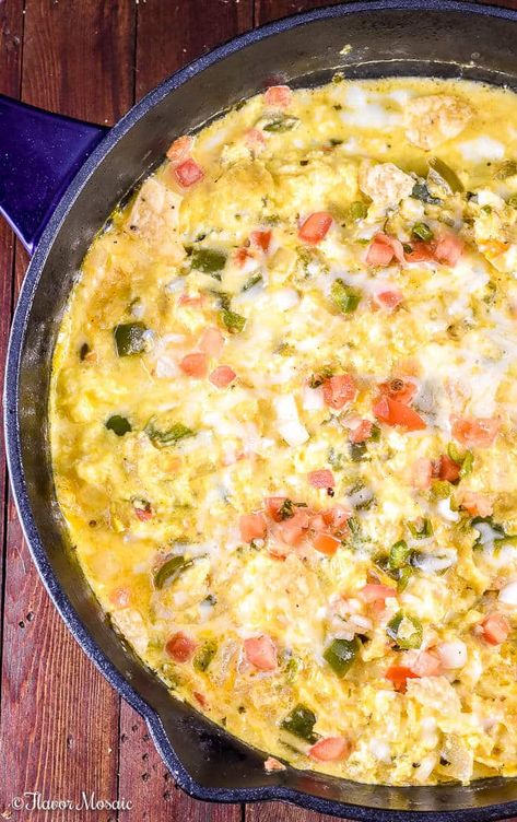 Tomatoes And Jalapenos, Breakfast Mexican, Migas Recipe, Eggs Fried, Mexican Breakfast Recipes, Mexican Breakfast, Fried Corn, Mexican Casserole, Tex Mex Recipes