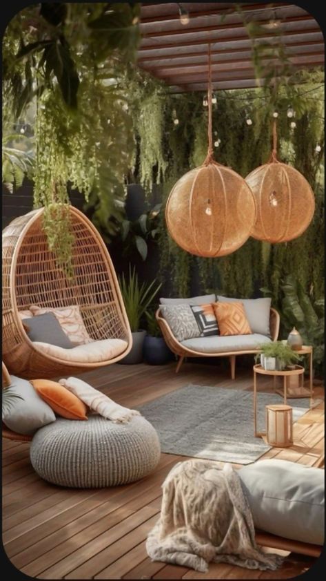 Casa Country, Прикроватные Тумбочки, Casa Vintage, Vintage Garden Decor, Terrace Design, Outdoor Living Room, Boho Living, Boho Living Room, Balcony Decor