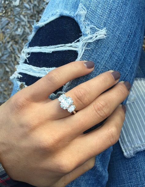 With it being engagement season, we’re spotlighting stunning engagement rings to swoon over. We're talking gems that can... Oval Engagement, Tiffany Jewelry, Stunning Engagement Ring, Dream Engagement, Engagement Rings Oval, Stone Engagement, Dream Ring, Unique Engagement Rings, Diamond Wedding