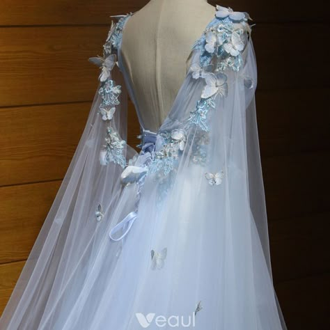 Elf Wedding Dress Fairy, Studio Ghibli Wedding Dress, Fantasy Wedding Dress Faeries, Non Traditional Wedding Dress Colors, Elf Wedding Dress, Elf Wedding, Angel Bride, Wedding Dress Fantasy, Wedding Gown Princess