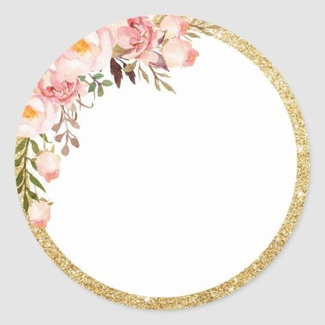 Flower Round Frame, Floral Round Frame, Baby Shower Topper, Valentines Toppers, Circle Flower, Wedding Card Frames, Idee Cricut, Floral Circle, Birthday Cake Topper Printable