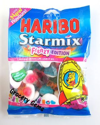 Grocery Gems: Review: Haribo Starmix Frenzy Edition - New Flavours! Banana Jelly, Haribo Sweets, Neem Powder, Online Web Design, Custard Powder, Puffed Rice, Friendship Rings, Web Design Agency, Mixed Fruit