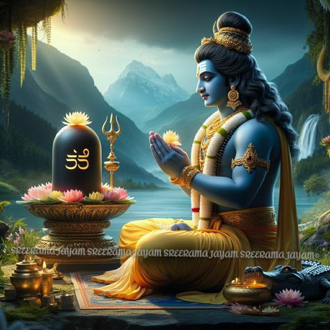 Ramayan Images, Siva Lingam, Lord Sri Rama, Hara Hara, Ganesha Drawing, Rama Image, Ram Image, Shiva Parvati, Lord Siva