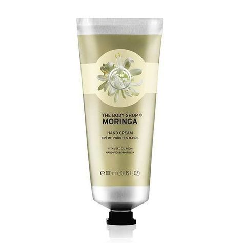 Moringa Hand Cream 100 ML The Body Shop Moringa, Tea Tree Face Wash, Body Shop Tea Tree, Hand Moisturizer, Body Shop At Home, Lightweight Moisturizer, Cosmetic Shop, Beauty Cream, Cruelty Free Skin Care