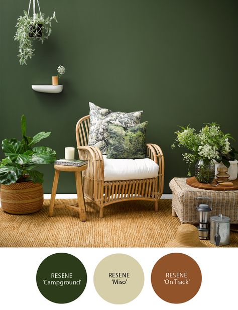 Green And Wood Colour Palette, Storefront Painting, Wood Color Palette, Rustic Colour Palette, Nursery Color Palette, Tan Paint Colors, Rustic Color Palettes, Nursery Interior Design, Green Academia