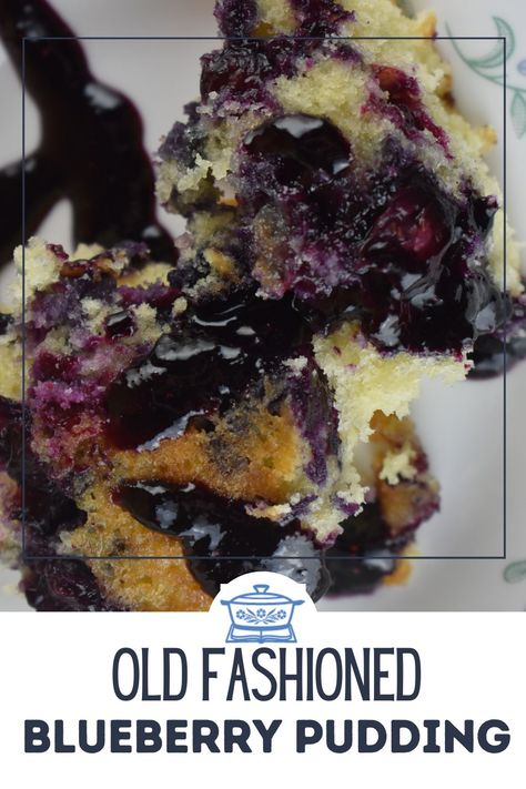 Blueberry Pudding Cake Recipe - These Old Cookbooks Blueberry Pudding Cake, Blueberry Upside Down Cake, Blueberry Dump Cake, Blueberry Dump Cake Recipes, Blueberry Bread Pudding, Moist Blueberry Cake, Blueberry Pudding, Blueberry Cobbler Recipes, Cobbler Recipes Easy