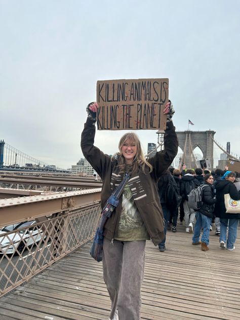 climate change protest sign poster fridays for future nyc new york city protest extinction rebellion Gen Z Protesting, Protest Signs Climate, Vegan Protest, Gen Z Aesthetic, Z Aesthetic, Climate Activism, Fridays For Future, Extinction Rebellion, Animal Activism