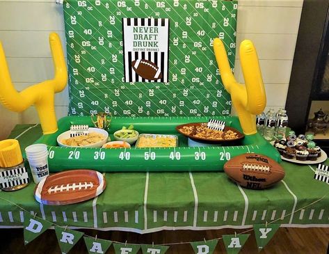 Fantasy Football Party, Football Draft Party, Fantasy Football Draft Party, Anniversary Gift Baskets, Fantasy Draft, Football Parties, Football Draft, Fantasy Party, Fun Printables