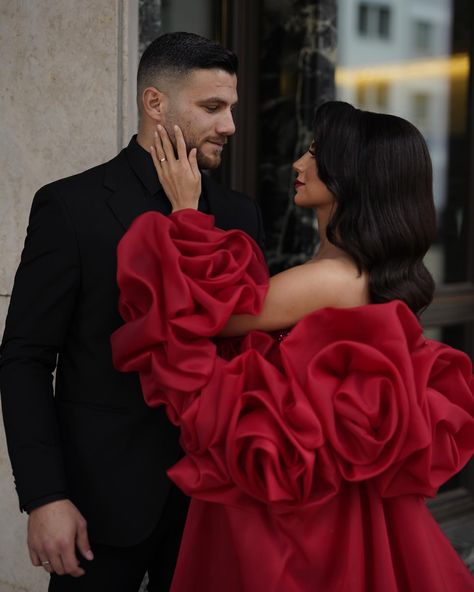 SS585 Luxury Wine Red Luxury Evening Dress with 3D Flower Cape Red Luxury, Wine Red, Evening Dress, Evening Dresses, Cape, Wine, My Style, Red, Quick Saves