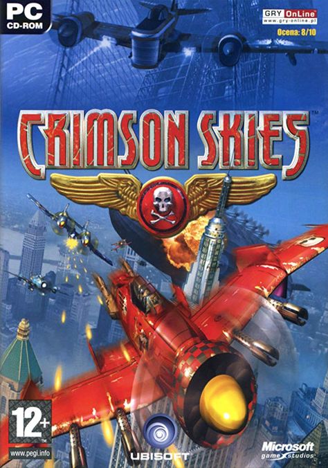 Crimson Skies (2000) Crimson Skies, Sky Drawing, Giant Bomb, Sky Gif, Sky Games, Sky Images, Computer Game, Game Collection, Punk Inspiration