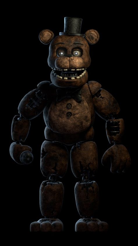 Fnaf Official Art, Withered Freddy Icon, Scary Freddy Fazbear, Fnaf Withered Animatronics, Fnaf Withered Freddy, Withered Animatronics Fnaf, Five Nights At Freddy's Freddy, Freddy Wallpaper, Fnaf 1 Freddy