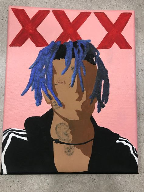 Xxxtancion Painting, Xxxtentaci̇on Painting, Rapper Paintings Canvases, Tentacion Drawing, Juice Wrld Painting Canvas Easy, Xxxtentaci̇on Drawing, Rapper Paintings Easy, Rapper Canvas Painting, Rappers Painting