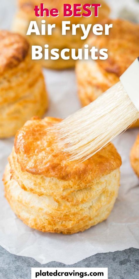 Frozen Biscuits In Air Fryer, Biscuits In The Air Fryer, Air Fryer Biscuits, Air Fryer Cake Recipes, Frozen Biscuits, Air Fryer Recipes Dessert, Air Fryer Recipes Snacks, The Best Air Fryer, Fluffy Biscuits