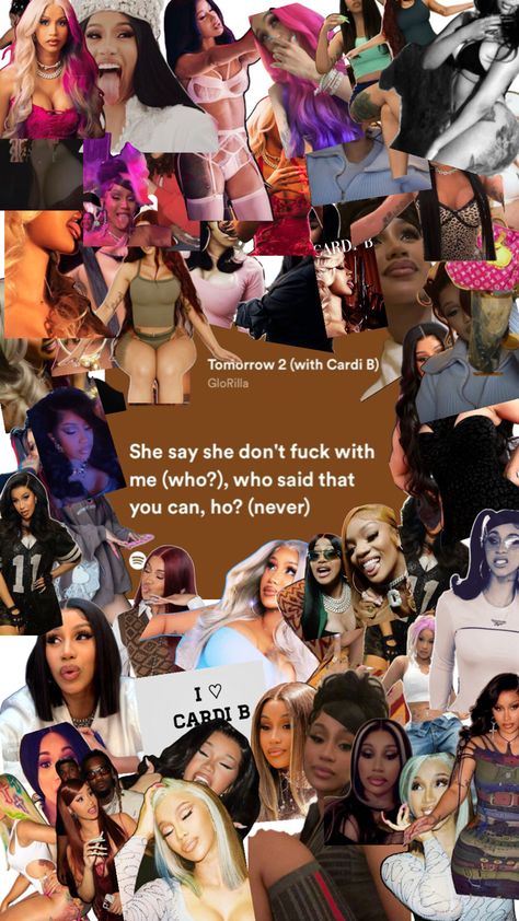 who doesn’t love Cardi B😛 Cardi B Collage, Collage Making, T Love, Cardi B, Who Said, Collage