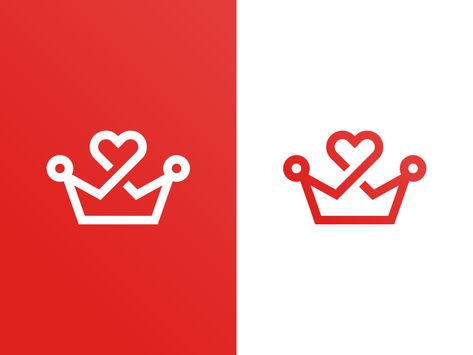 Crown Png, Heart Crown, Crown Logo, King Of Hearts, Heart Logo, Queen Of Hearts, Logo Branding, Creative Professional, Global Community