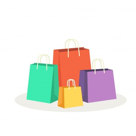 Shopping Bags Illustration, Shopping Bag Illustration, Shopping Background, Infographic Brochure, Shopping Vector, Shoping Bag, Logo Online Shop, Shopping Bag Design, Bag Illustration