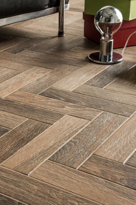 Ceramic Wood Tile Floor, Wood Effect Floor Tiles, Floor Tiles Design, Wood Floor Design, Herringbone Wood, Wood Tile Floors, Wood Effect Tiles, Floor Tile Design, Wood Parquet