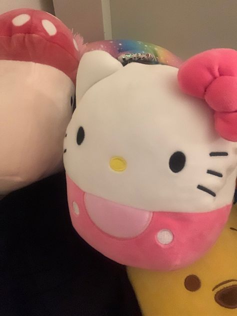 Hello Kitty Squishmallow, Sanrio Stuff, Hello Kitty Bow, Stuff Animals, Hello Kitty Images, Doll Aesthetic, Hello Kit, Hello Kitty Pink, Hello Kitty Nails