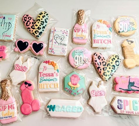 90s Bach Party Outfit, Bachelorette Party Ideas 90s Theme, 90s Bachelorette Cookies, Bach To The 90s Bachelorette Theme, 90s Hen Do, Bach To The 90's Bachelorette, 2000s Theme Bachelorette Party, 90s Hen Party Theme, Britney Spears Party Theme