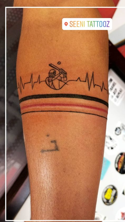 Cricket Tattoo Designs Men, Cricket Tattoo Ideas, Sport Tattoo Ideas, Sportsman Tattoo, Cricket Tattoo Design Sport, Cricket Tattoo Design, Cricket Tattoo Sport, Sport Tattoos For Men, Cricket Tattoo