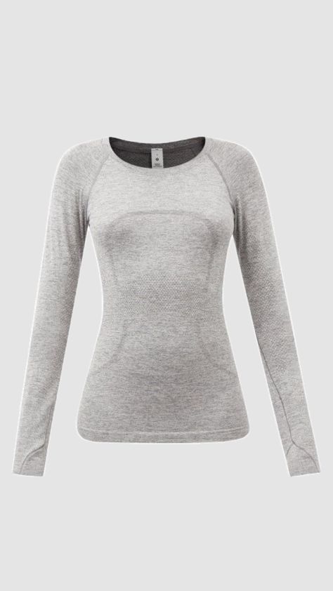 Lululemon Gray Swiftly Tech, Lululemon Swiftly Tech Long Sleeve Grey, Lululemon Grey Swiftly Tech, Lululemon Grey Long Sleeve, Lululemon Swiftly Tech Longsleeve, Swifty Tech Short Sleeve Lululemon Grey, Lululemon Swiftly Tech Shirt, Lululemon White Background, Lululemon Tops Long Sleeve