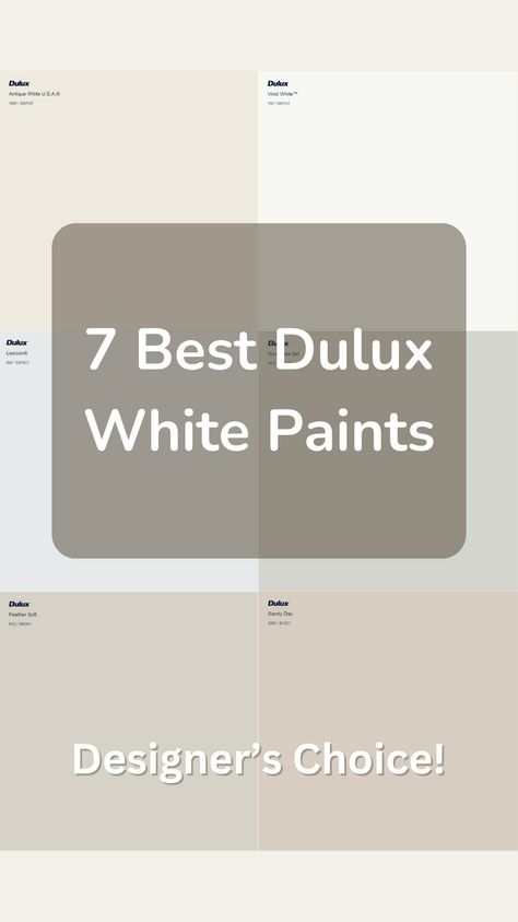 When it comes to picking paint, Dulux is one of the most popular suppliers in Australia. They offer a wide range of colours, with white being a timeless favourite.  But with so many shades to choose from, finding the right one can be a real pain. Dulux Casper White Quarter, Dulux White Exchange Half, Dulux Off White Paint Colors, Dulux Neutrals, Dulux Interior Paint Colours, Dulux Paint Colours White, Dulux White Cotton, Modern Coastal Home Exterior, Dulux Colour Schemes