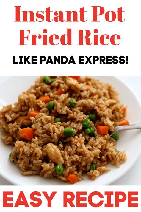 Instant Pot Fried Rice--easy recipe for fried rice made quickly in your Instant Pot. Just like what you'd order at Panda Express! #instantpot Recipe For Fried Rice, Instant Pot Fried Rice, Instapot Recipes Chicken, Instant Pot Pork, Crockpot Cooking, Best Instant Pot Recipe, Panda Express, Easy Instant Pot Recipes, Instant Pot Dinner Recipes